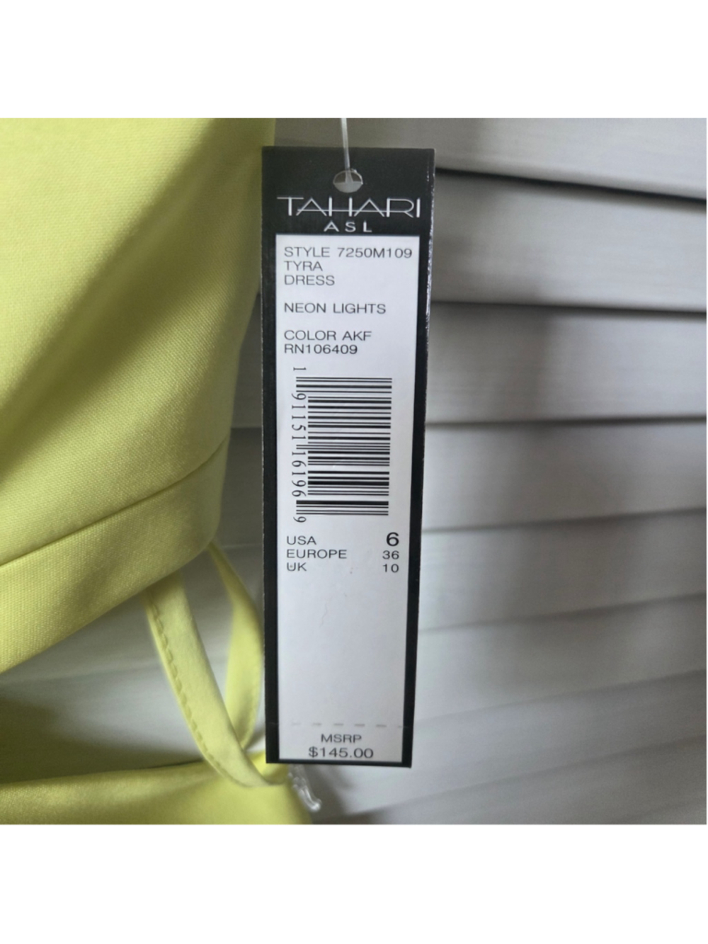 Women's NWT Tahari ASL Neon Green Tyra Dress with Cutouts Size 6 - Picture 3 of 16